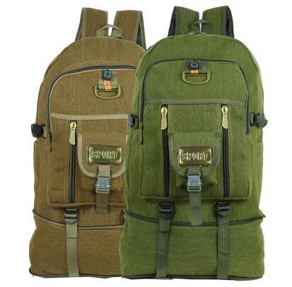 50L large-capacity canvas backpack men and women travel backpack mountaineering bag ► Photo 1/1