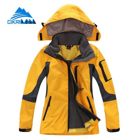 Ladies 3in1 Camping Windbreaker Waterproof Jaqueta Feminina Outdoor Leisure Sports Hiking Winter Jacket Women Climbing Ski Coat ► Photo 1/1