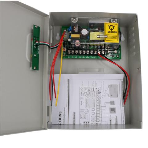 12V 5A Universal power supply for door access control system with backup Battery interface ► Photo 1/2