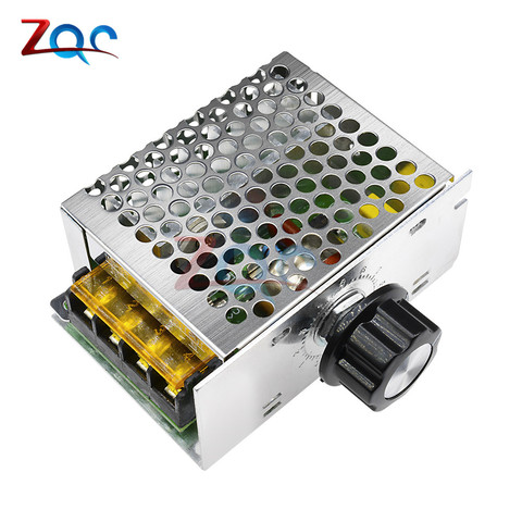 4000W AC 110V-220V SCR Adjustable Motor Speed Controller Control Dimming Dimmers Voltage Regulator Thermostat Import High-power ► Photo 1/6