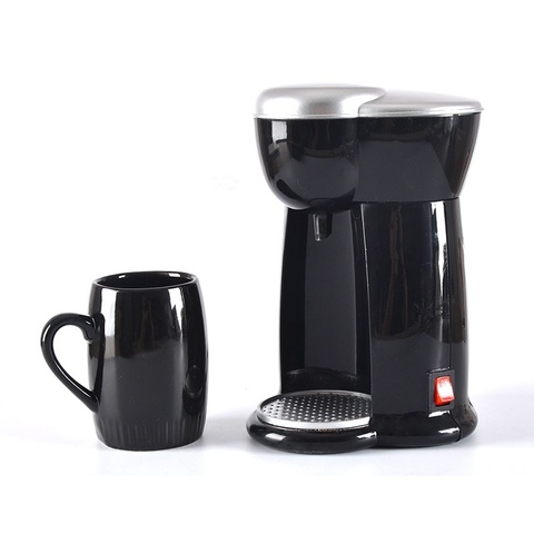 DMWD 140ML Mini American Coffee Machine Automatic Drip Coffee Maker Single Cup Coffee Maker for Home And Office 230V ► Photo 1/6