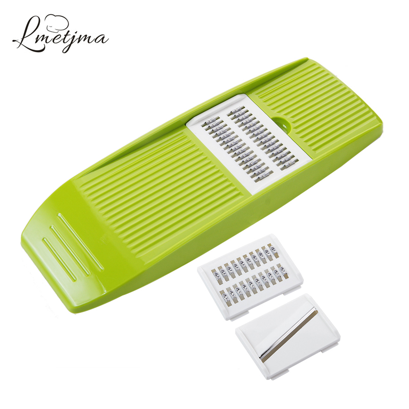 LMETJMA Adjustable Mandoline Slicer Stainless Steel Vegetable