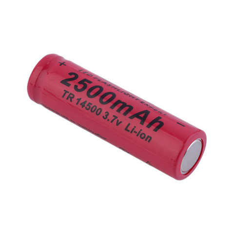 GTF 3.7V 2500mah 14500 Battery Li-ion Rechargeable Battery Portable Electronic cigarette battery LED Flashlight cr2032 Battery ► Photo 1/6