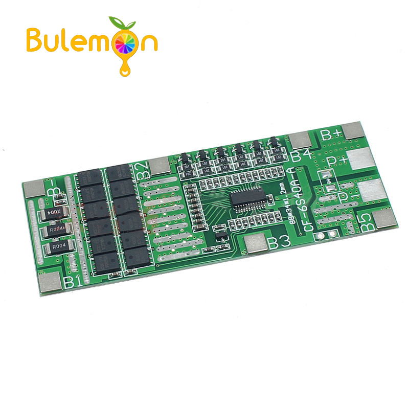 DC 24V 15A 6S PCB BMS Protection Board For Solar 18650 Li Ion Lithium Battery Mo