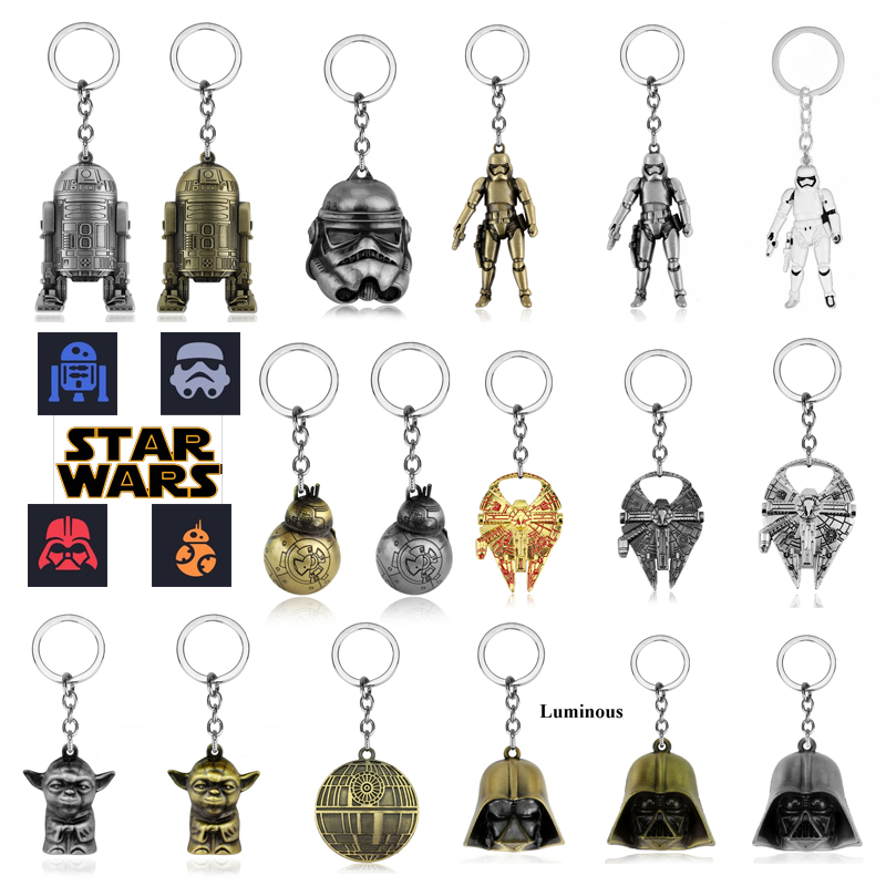 Disney Movie Star Wars Robot BB8 Darth Vader Tobacco Crusher Keychains  Tobacco Herb Grinde Magnet Hand Muller Crusher Jewelry