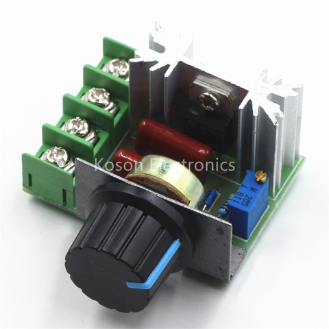 2000W 220V SCR Electronic Voltage Regulator Module Speed Control Controller ► Photo 1/5