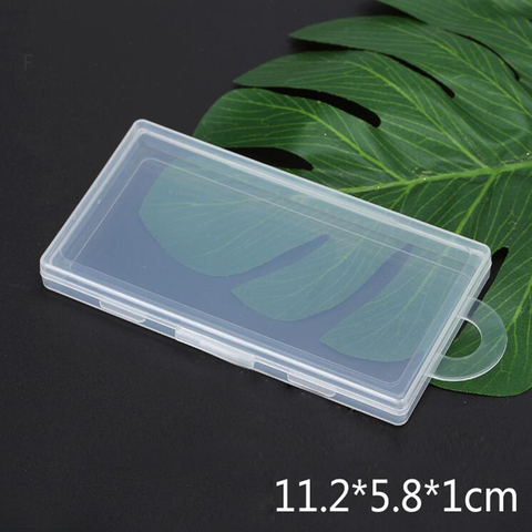 hot selling Small Parts thin Transparent Collapsible Plastic Boxes Small Jewelry Storage Packaging Box 11.5*6.1*1.3cm ► Photo 1/5
