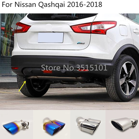 car body styling cover Stainless steel muffler pipe outlet dedicate exhaust tip tail 1pcs  For Nissan Qashqai 2016 2017 2022 ► Photo 1/6