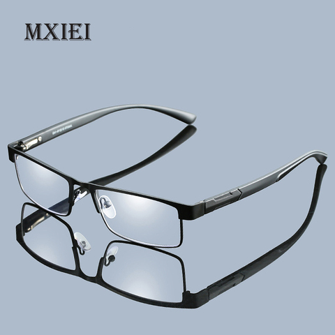 Business Casual Full Metal Large Frame Resin lenses Female Male Reading Glasses Women Men Unisex Eyewear +1.0 1.5 2 2.5 3 3.5 4 ► Photo 1/6