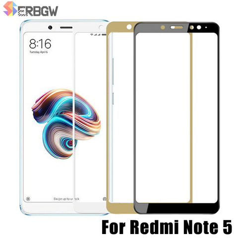 Full Cover Tempered Glass For Xiaomi Redmi Note 5 Global version 9H Screen Protector For Redmi Note5 Pro Protective Glass Film ► Photo 1/6