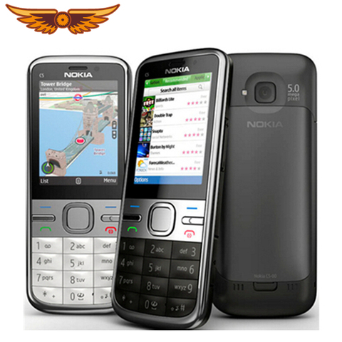 C5 Original Unlocked Nokia C5-00 Cellphone 3.15MP 3G Bluetooth FM Cheap Mobile Phone Free shipping ► Photo 1/6