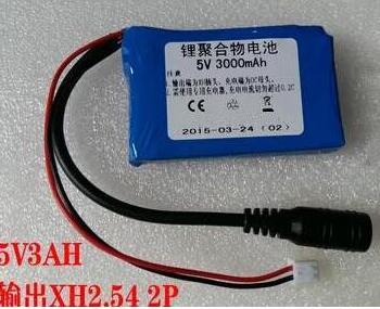 Free shipping 5v 3Ah lithium battery 5v 3000mAh Lithium polymer battery Rechargeable batteries ► Photo 1/1