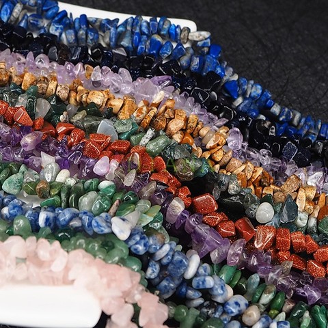 Freeform Chip Natural Stone Beads Irregular Shape For DIY Necklace Bracelet Fashion charm Jewelry Making 4-7mm 16