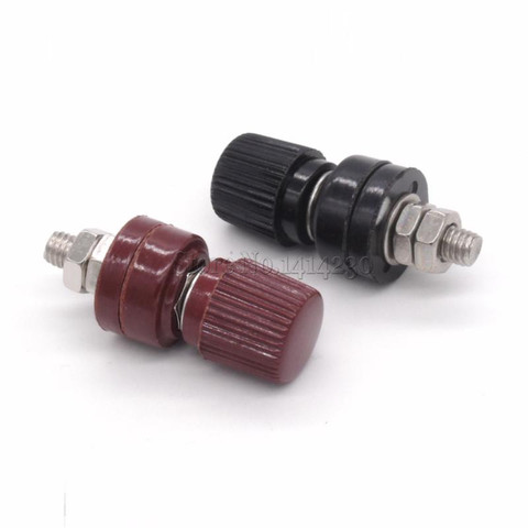 5Pairs 333 Terminal 6mm Screw M6 Power Supply Terminals Binding Post(5PCS Red + 5PCS Black) ► Photo 1/3