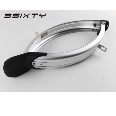 3SIXTY Bicycle Fender for Brompton Bike Front & Rear Mudguard Fender Kit with Q Rack Silver ► Photo 1/6