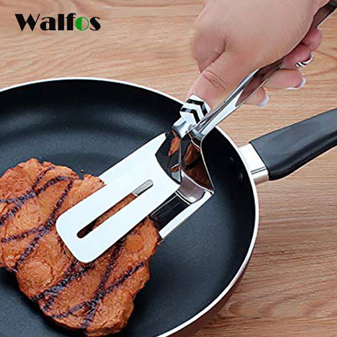 WALFOS Kitchen 304 Stainless Steel Food Clip  BBQ Tools Stainless Steel Tongs  Food Tongs Multipurpose Gripper Bread Clip ► Photo 1/6