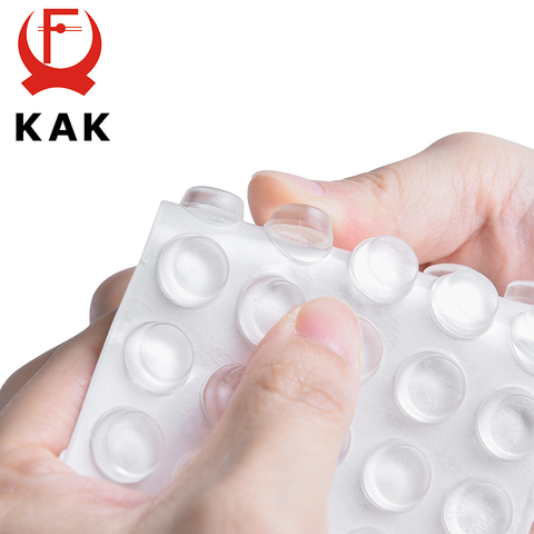 KAK 30-80PCS Self Adhesive Silicone Furniture Pads Cabinet Bumpers Rubber Damper Buffer Cushion Protective Furniture Hardware ► Photo 1/6