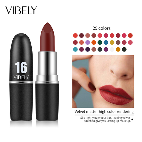 2022 New 29 Color Matte Bullet Head Lipstick Waterproof Long Lasting Makeup Tube Make Up Waterproof Liquid Lip Stick Cosmetic ► Photo 1/6