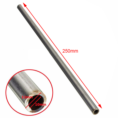 1pc Silver 304 Stainless Steel Capillary Tube 12mm OD 10mm ID 250mm Length Mayitr ► Photo 1/4