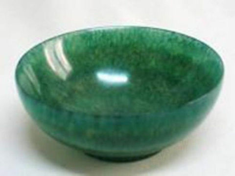 105mm Rare Chinese Hetian Jade Green Jade Carving Tea Bowl Exquisite Jade Bowl Home Ornament ► Photo 1/1