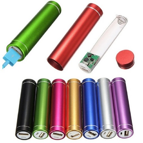Portable Multicolor USB 5V/1A Power Bank Case 18650 Suite Battery External DIY Charge Box Kit Universal Cell Phones Free Welding ► Photo 1/6