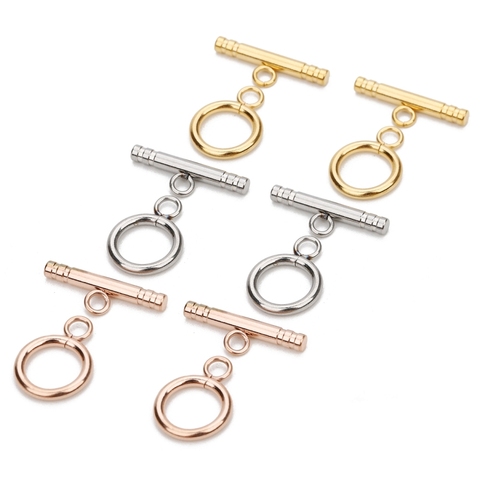 4set/lot 3 Style High Quality Stainless Steel OT Clasps Connectors for DIY Bracelet Necklace Jewelry Findings Making Accessories ► Photo 1/6