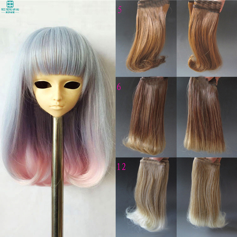 1pcs 15cm&25cm*100cm Inside bend thick hair for 1/3 1/4 1/6 BJD doll SD doll DIY High-temperature wigs ► Photo 1/5