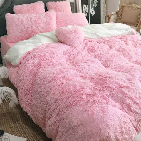 Bed Sofa Blanket Gift Super Soft Long Shaggy Fuzzy Fur Faux Fur Warm Elegant Cozy With Fluffy Sherpa Throw Blanket ► Photo 1/6