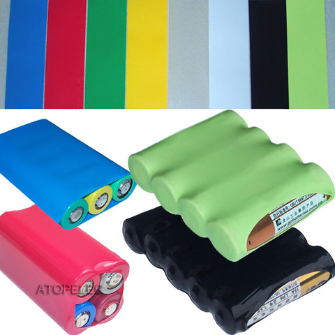 (AA 18650 Battery Wrap) Wide 66MM / Diameter 42MM PVC 2:1 Heat Shrink Tubing Black/Red/Yellow/Green/Blue/White/Clear ► Photo 1/1