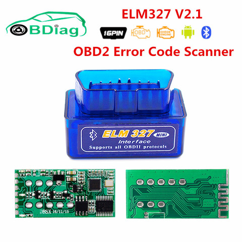 V2.1 Super MINI ELM327 Bluetooth ELM 327 Version 2.1 OBD2 / OBDII Error Coder Android Torque Car Code Scanner For Multi-brands ► Photo 1/6