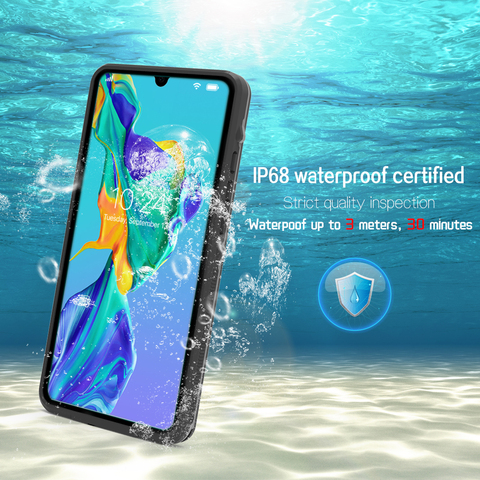 For Huawei P30 Armor Case 360 Full Protection Waterproof Snowproof Shockproof Case for Huawei P30 PRO Water Resistant Case Cover ► Photo 1/6