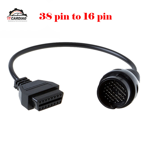 For Mercedes Benz MB 38Pin to OBD2 OBDII 16 Pin Diagnostic Adapter Connectors Cable ► Photo 1/6