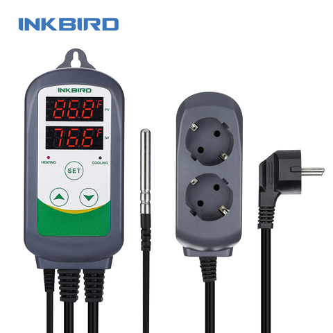 Inkbird ITC-308 Heating and Cooling Dual Relay Temperature Controller, Carboy, Fermenter, Greenhouse Terrarium Temp. Control ► Photo 1/6