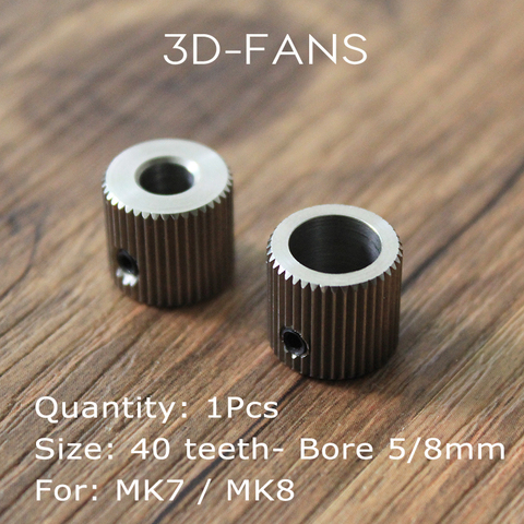 1Pc Makerbot MK7 MK8 Extruder Driver Feed Gear Wheel 40 Teeth 11mm*12mm Bore 5mm 8mm Planet Reducer Extruder 40teeth  ► Photo 1/1