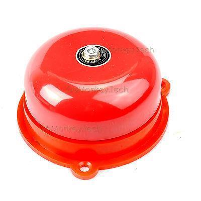 Red Iron Fire Alarm Bell 100mm 4 inch 220VAC Industry School ► Photo 1/2
