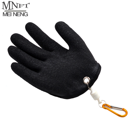 MNFT 1Pcs Fishing Catching Gloves Protect Hand from Puncture Scrapes Fisherman Professional Catch Fish and with Magnet Release ► Photo 1/6