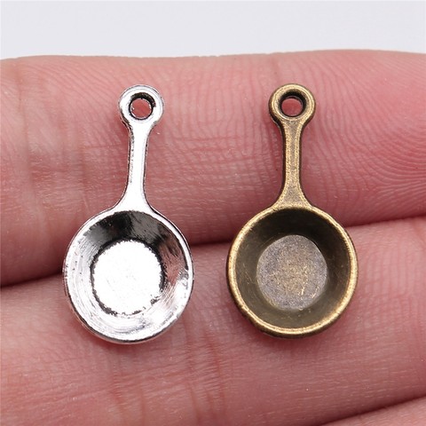 WYSIWYG 20pcs 22x10mm Pendant Pan Kitchenware Pan Charm Pendants For Jewelry Making Kitchenware Pan Pendants ► Photo 1/3