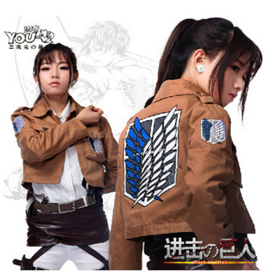 Attack on Titan Jacket Shingeki no Kyojin jacket Legion Cosplay Costume Jacket Coat Any Size High Quality Eren Levi ► Photo 1/1