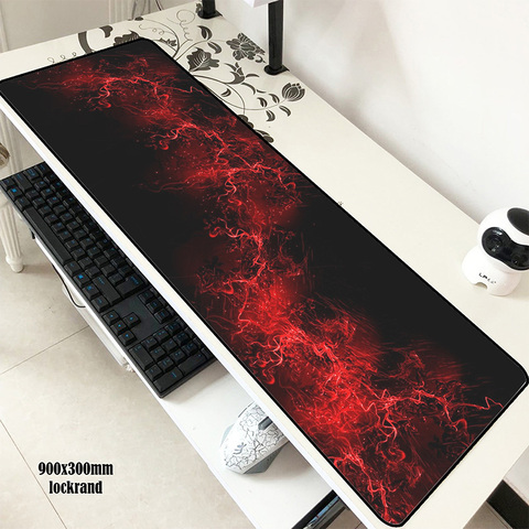 Abstract Red mousepad gamer 900x300x3mm gaming mouse pad best notebook pc accessories Christmas gifts padmouse ergonomic mats ► Photo 1/4