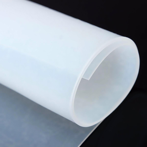 1pc 500*500mm Silicone Rubber Sheet 1mm Thickness Heat-resistant Plate Translucent Mat ► Photo 1/1
