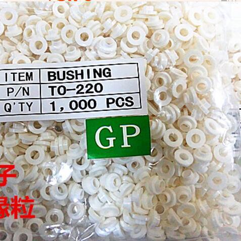 100pcs TO-220 insulation tablets circle M3 transistor pads Bushing TO - 220 Plastic Insulation Washer ► Photo 1/2