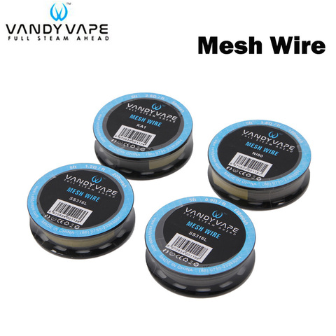 2pcs/lot Vandy Vape Mesh Wire KA1 80 Mesh Ni80 100 Mesh SS316L 150mesh 5ft Core Wire for Mesh RDA Electronic Cigarette Atomizer ► Photo 1/6