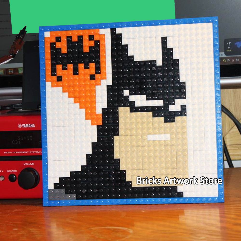 Buy Online 32 32 Base Plate Pixel Art Mosaic Painting Diy Super Heroes Batman Garfield Stitch Icon Portrait Building Blocks Creative Gift Alitools