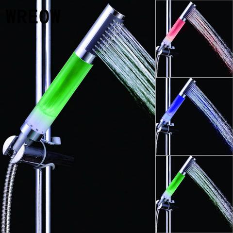 7 Colors Led Shower Head Led Faucet Auto Changing Tap Nozzle Handheld Round LED Anion SPA Bathroom Shower Head Filter Faucet ► Photo 1/6