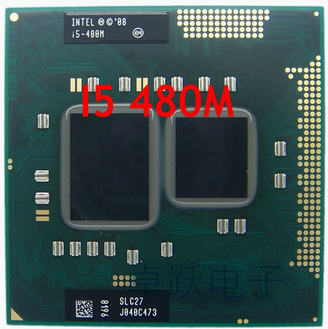 Shipping free Intel Core I5 480m cpu 3M/2.66GHz/2933 MHz/Dual-Core Laptop processor I5-480M Compatible HM57 HM55 ► Photo 1/1