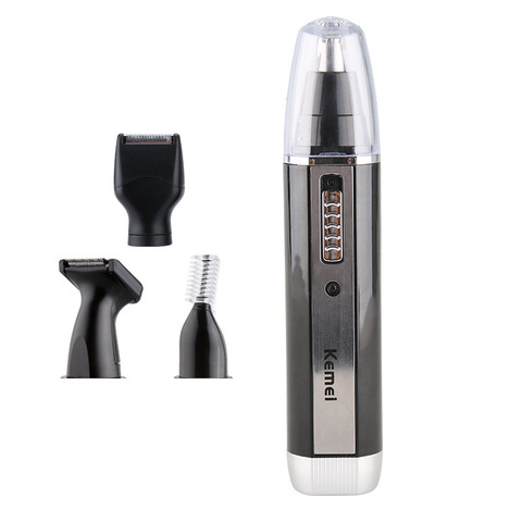 Kemei KM - 6630 4 in 1 Nose Eyebrow Hair Beard Trimmer Rechargeable Electric Shaver Nose Ear Trimmer With Temple Cut for Men ► Photo 1/3