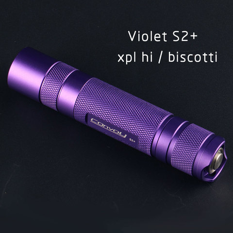 Violet S2+ flashlight, with XPL HI led inside  and ar-coated glass,biscotti firmware ► Photo 1/4