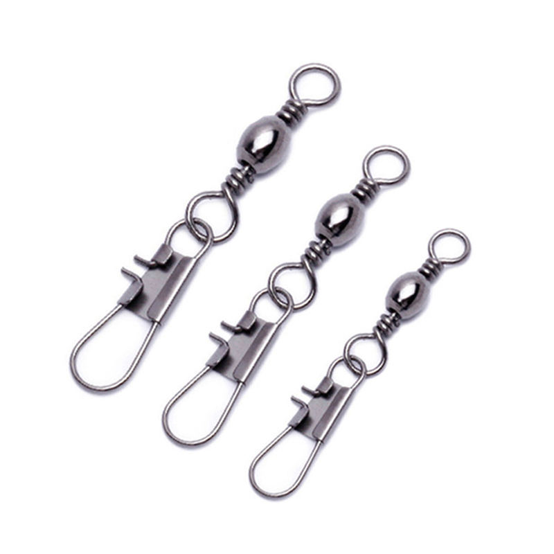 50pcs Fishing Barrel Bearing Rolling Swivel Solid Ring LB Lures Connector  15 Size Fishing Tackle Accessories Fish Tool - AliExpress