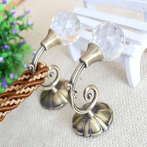 1 pair Curtain Tieback Small Curtain hanging hook hollow curtain holder curtain accessories decoration wholesale retail CP002*NT ► Photo 1/6