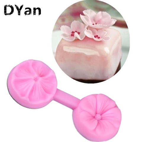 Free Shipping 3D Cake Mould Cherry-Shaped Mold Silicone Fondant Flowers Art Tools DIY Cake Decorating Tools A076 ► Photo 1/2